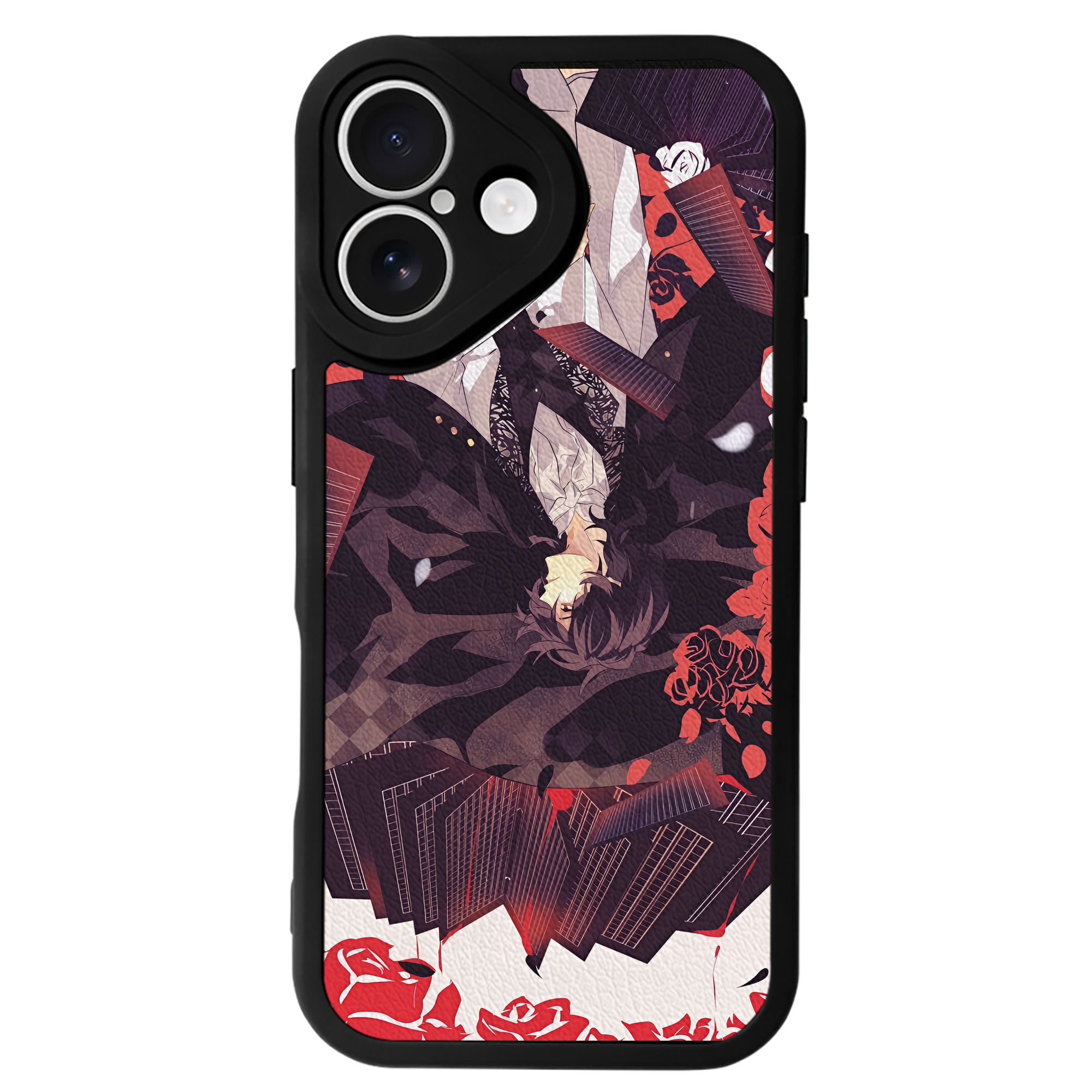 （画像用） 文豪ストレイドッグス Bungo Stray Dogs 【iPhone 16シリーズ対応】シリコンスマホケース（レザー調） 材質：シリコン